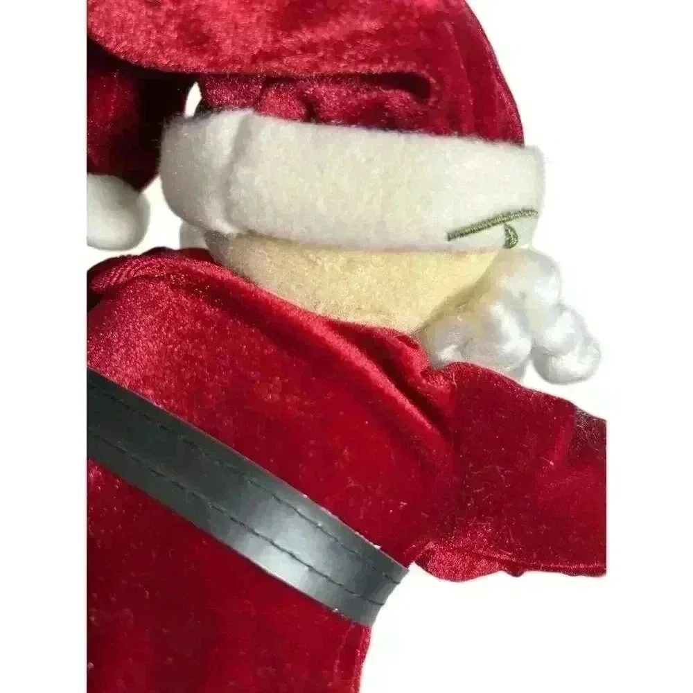 Vintage Stand Up Plush Santa Claus Weighted Feet - Picture 5 of 12